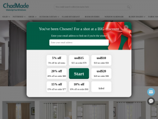 chadmadecurtains.com screenshot