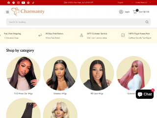 charmantyhair.com screenshot