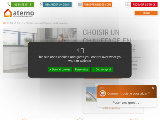 chauffage-aterno.com screenshot