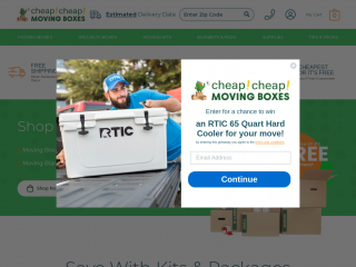 cheapcheapmovingboxes.com screenshot