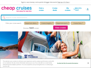 cheapcruises.com screenshot
