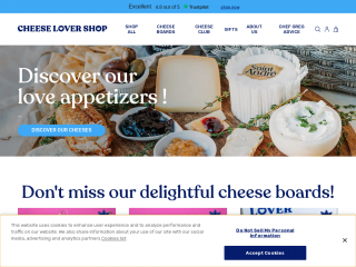 cheeselovershop.com screenshot