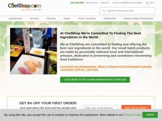 chefshop.com screenshot