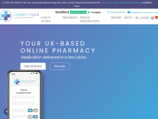 chemistclick.co.uk screenshot