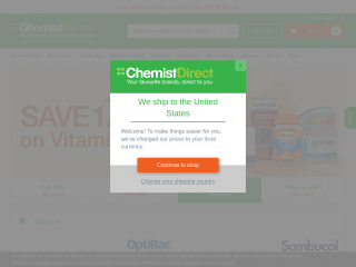 chemistdirect.co.uk screenshot