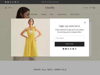 cherflyshop.com screenshot