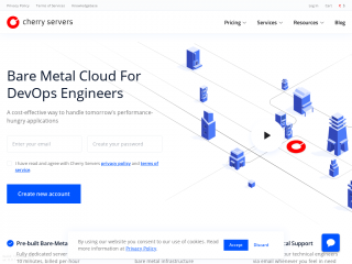 cherryservers.com screenshot