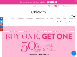 chicloth.com screenshot