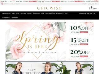 chicwish.com screenshot