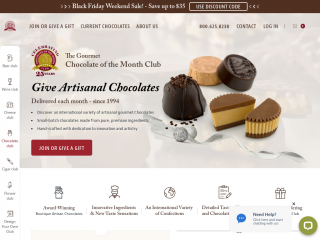 chocolatemonthclub.com screenshot