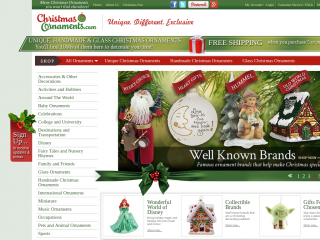 christmasornaments.com screenshot