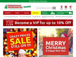 christmaswarehouse.com.au screenshot