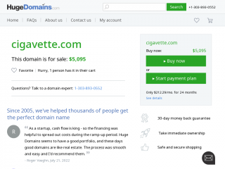 cigavette.com screenshot