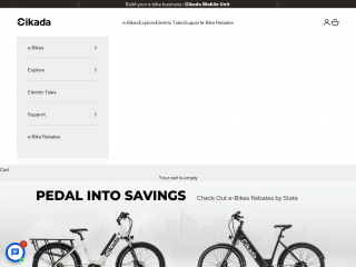 cikadabikes.com screenshot