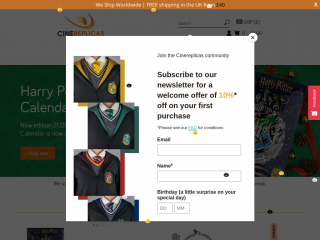 cinereplicas.co.uk screenshot