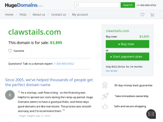 clawstails.com screenshot