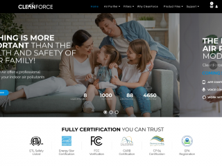 cleanforceair.com screenshot