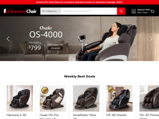 clearancechair.com screenshot