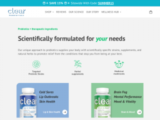 clearprobiotics.com screenshot