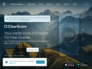 clearscore.com screenshot