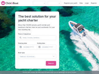 clickandboat.com screenshot