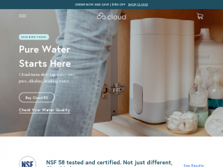 cloudwaterfilters.com screenshot