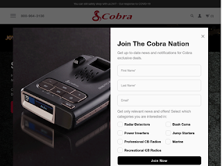 cobra.com screenshot