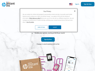 cobranded.hpinstantink.com screenshot