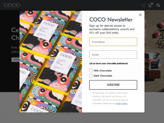 cocochocolatier.com screenshot