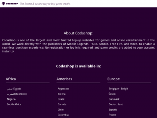codashop.com screenshot