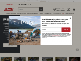 coleman.com screenshot