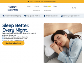 comfysleepers.com screenshot