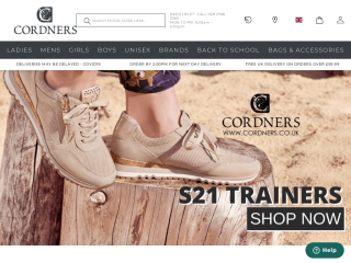 cordners.co.uk screenshot