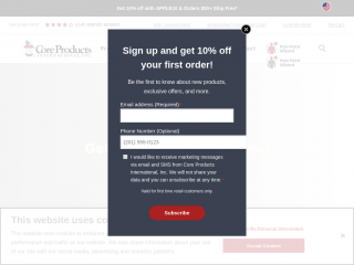coreproducts.com screenshot
