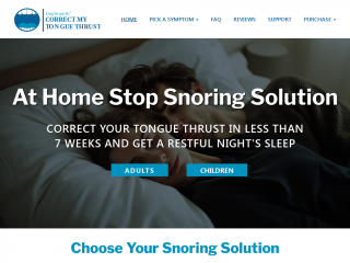 correctmytonguethrust.com screenshot