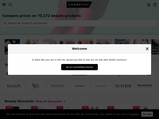cosmetify.com screenshot