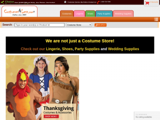 costumes4less.com screenshot