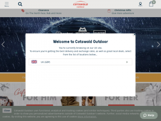 cotswoldoutdoor.com screenshot