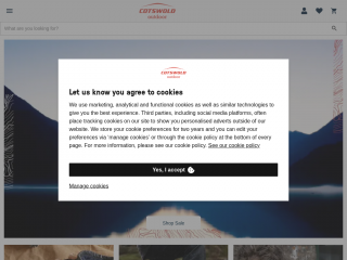 cotswoldoutdoor.us screenshot