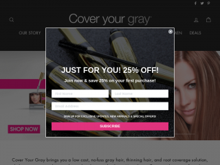 coveryourgray.com screenshot