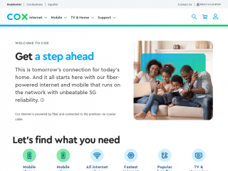 cox.com screenshot