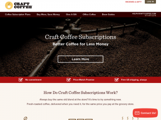 craftcoffee.com screenshot
