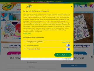 crayola.com screenshot