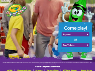 crayolaexperience.com screenshot