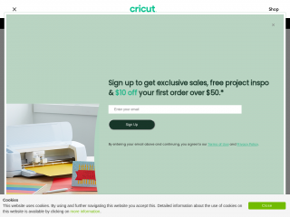 cricut.com screenshot