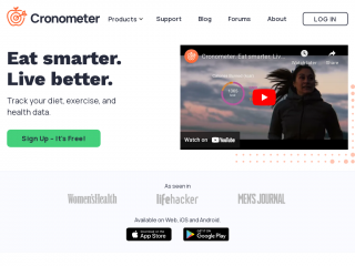 cronometer.com screenshot