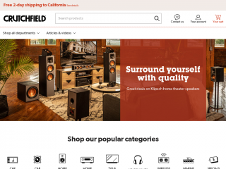 crutchfield.com screenshot