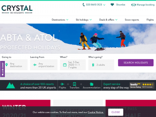 crystalski.co.uk screenshot