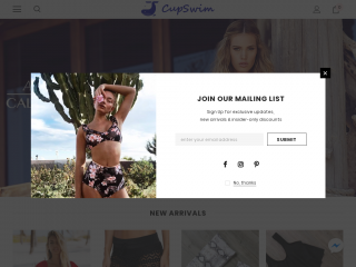 cupswim.com screenshot