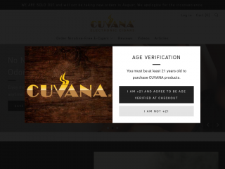 cuvanaecigar.com screenshot
